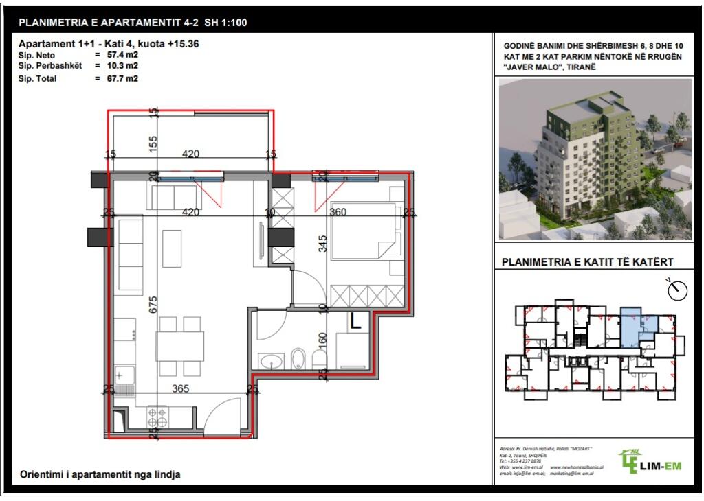 🏡 Shitet Apartament 1+1 në Kompleksin Viva – Rruga Javer Malo