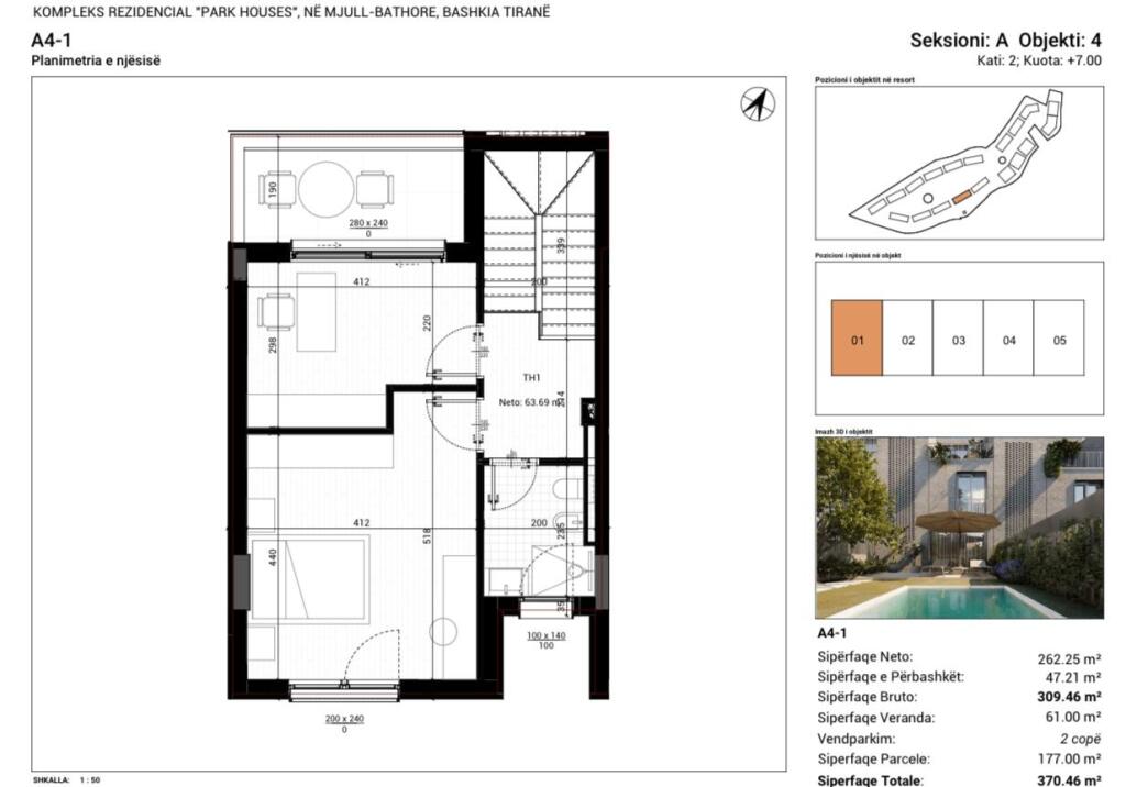 Villa 3+1 Mjull , Bathore