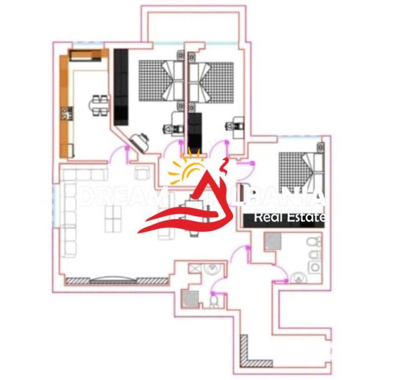 Apartment 3+1 +2 bathrooms for rent in the Brryli area, near the “New Maternity” Tirana (ID 4231462)