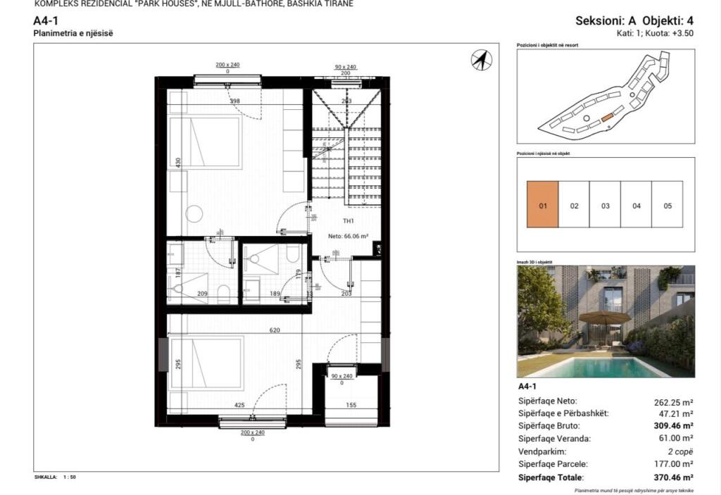 Villa 3+1 Mjull , Bathore