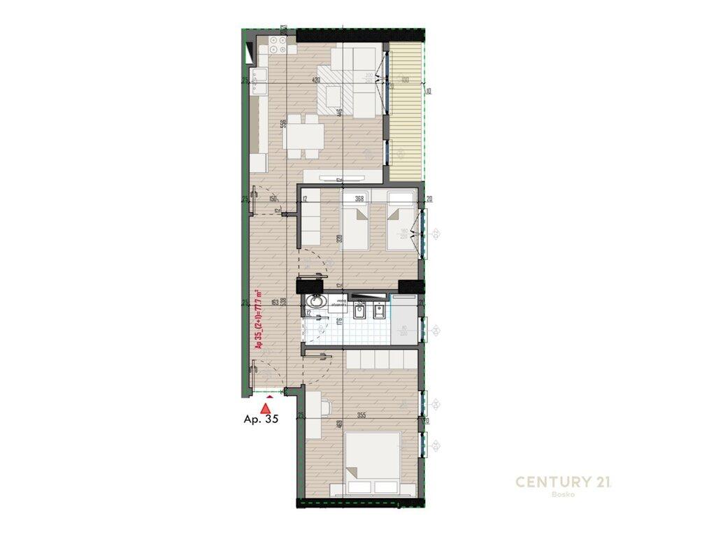 Univers City ,appartamento 2+1 in vendita