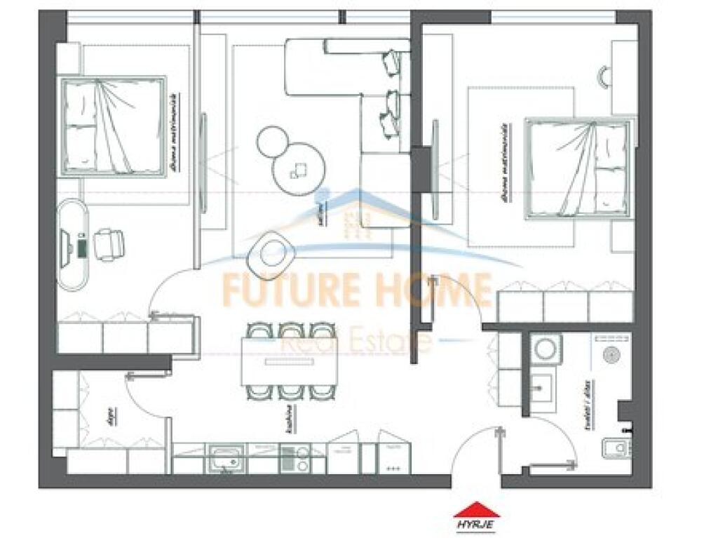 Apartment 2+1 for sale, Shallvaret