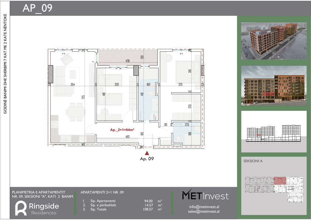 Apartment 2+1+2 for sale, 108,500 Euro with an area of 108.57 m2 in Paskuqan