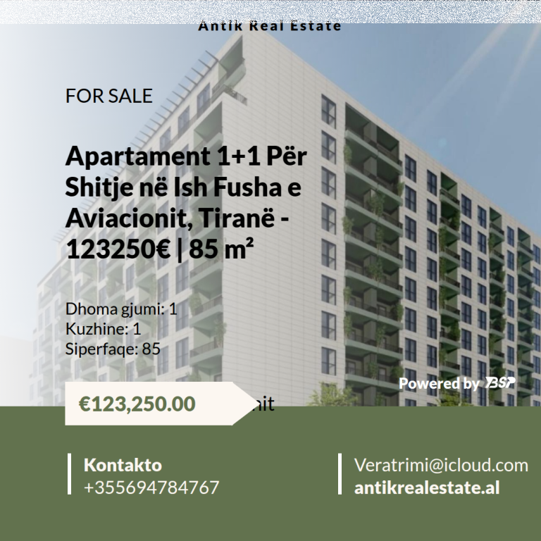 APARTMENT FOR SALE FORMER AVIATION FIELD