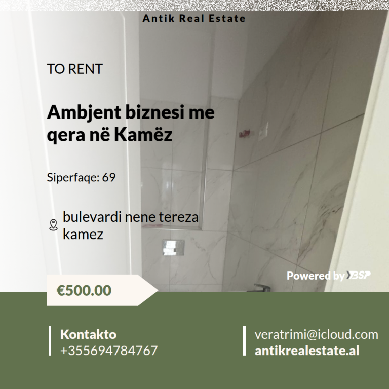 BUSINESS PREMISES FOR RENT IN KAMEZ
