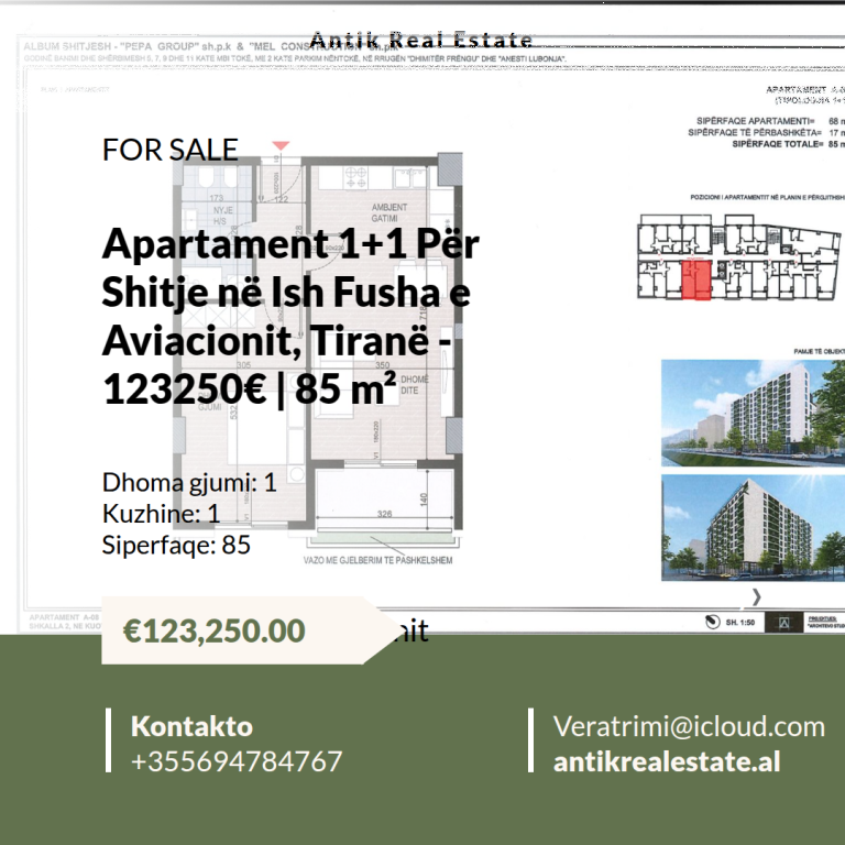 APARTMENT FOR SALE FORMER AVIATION FIELD