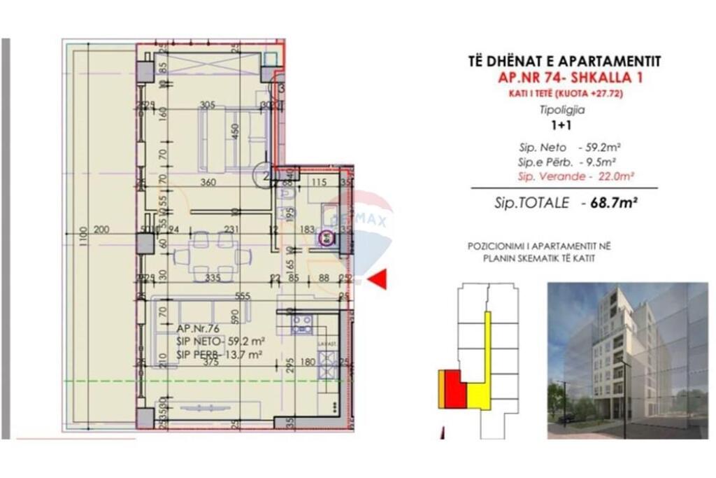 Apartments for Sale near Bajram Curri School.