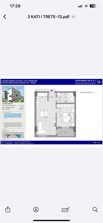 Appartamento 1+1 in vendita a unives city, pronto per abitare