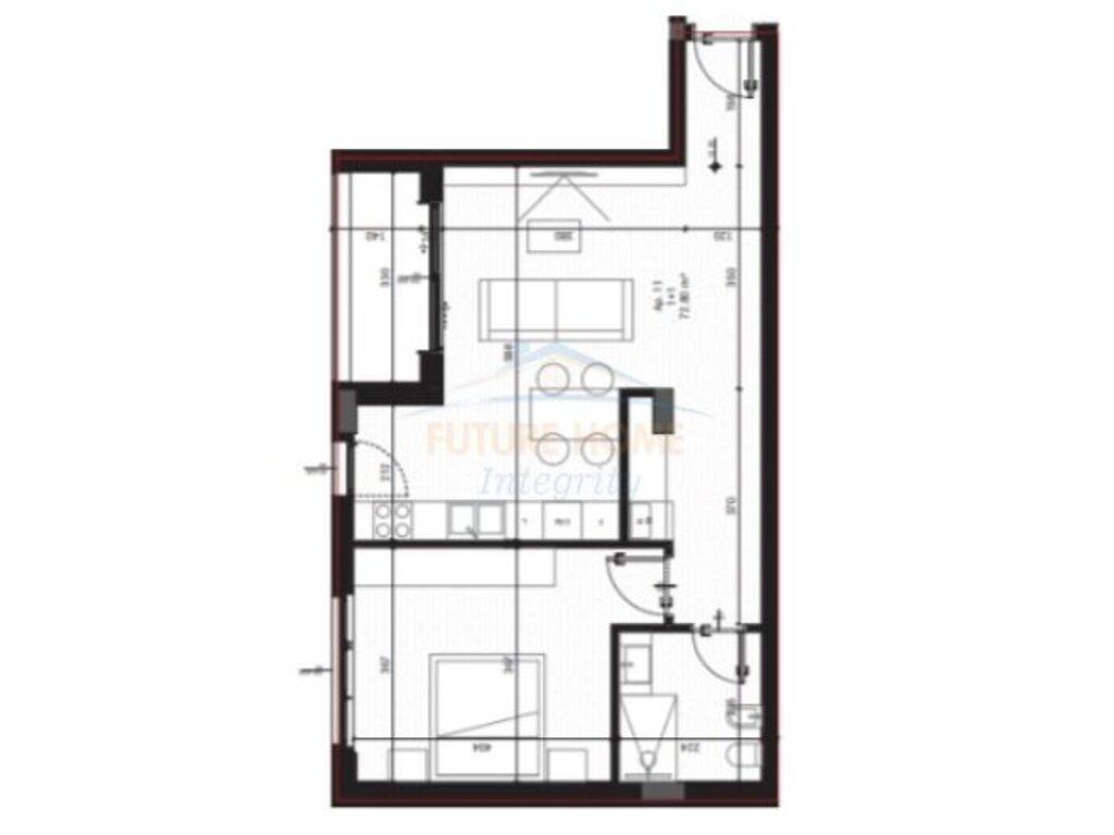 In vendita, Appartamento 1+1, Park Houses Residence, Tirana.