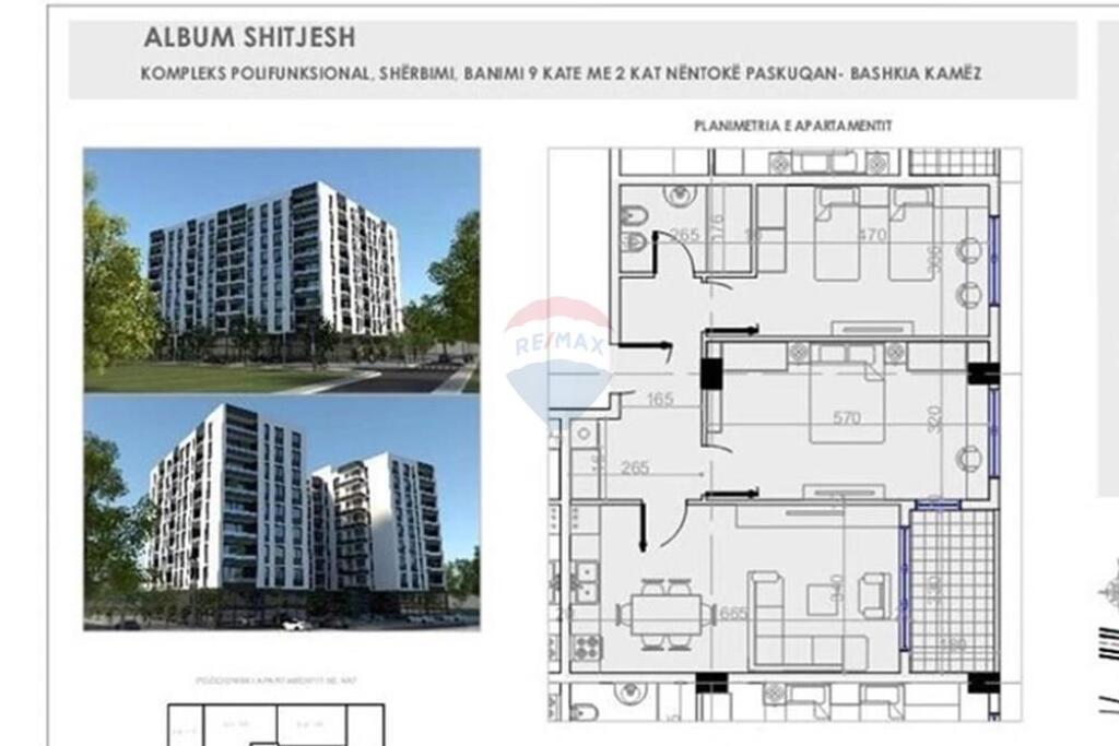 Appartamento 2+1 in vendita a Paskuqan al settimo piano
