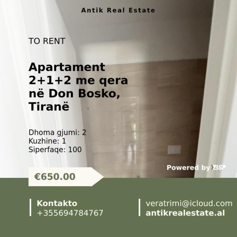 APARTMENT FOR RENT 2+1+2 IN DON BOSKO