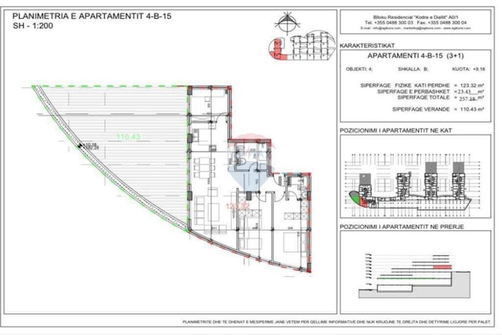 3+1 apartment for sale at Zgjerimi Kodra e Diellit 2