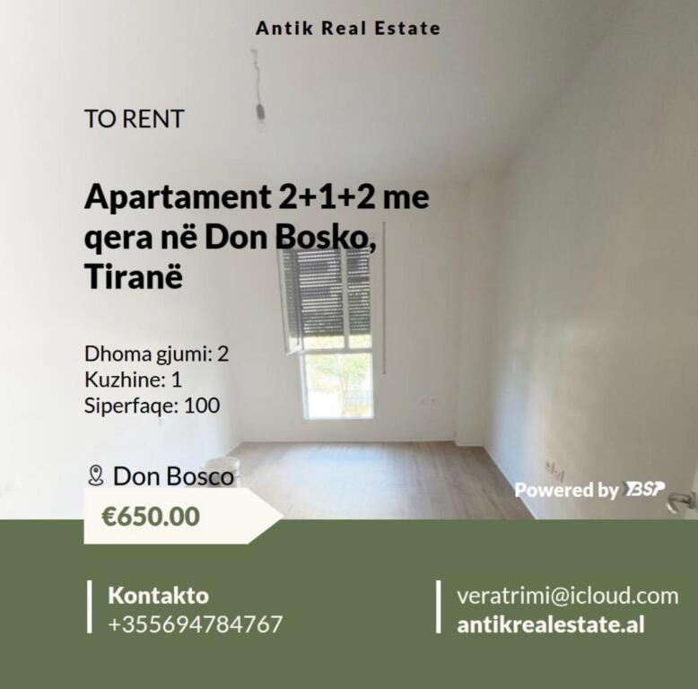 APARTMENT FOR RENT 2+1+2 IN DON BOSKO