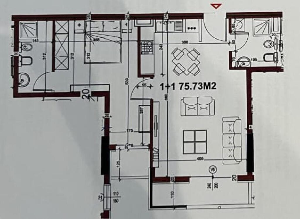 Appartamento In Vendita 1+1 Al Complesso Golden Park (ID B110466) Tirana​.