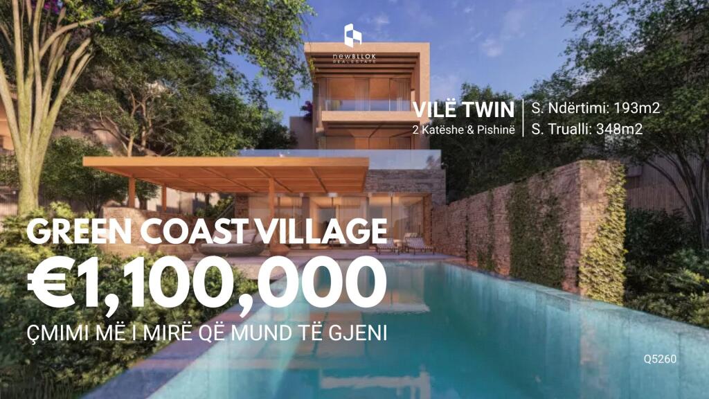  IN VENDITA: VILLA GEMELLA GREEN COAST II 🌊 📍193m² di Costruzione &amp; 348m² di Terreno + Piscina Privata 🏝 Proprio accanto al Salt / Vista Mare Totale 🌅