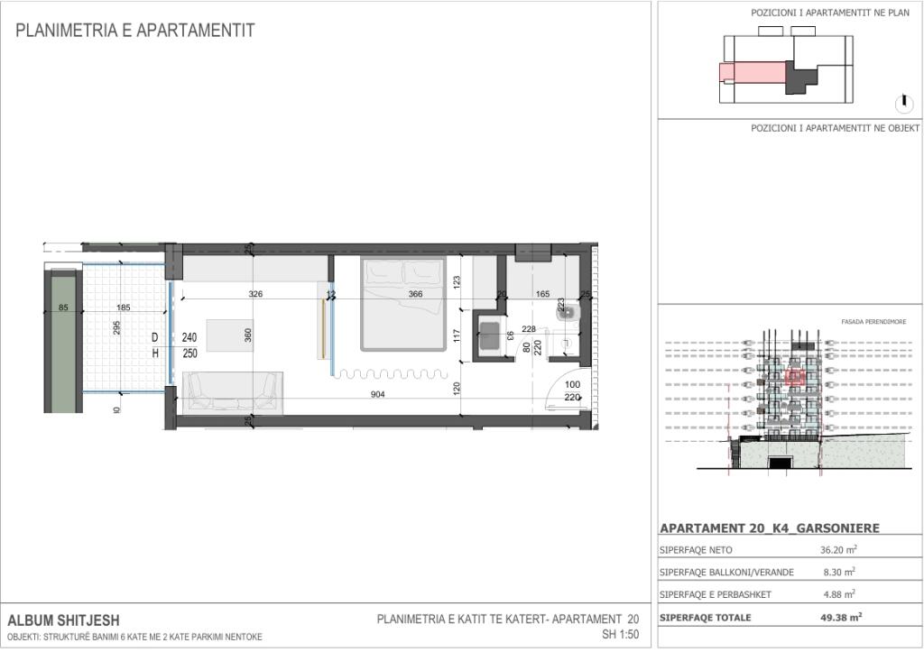 Studio apartment for Sale , Sarande