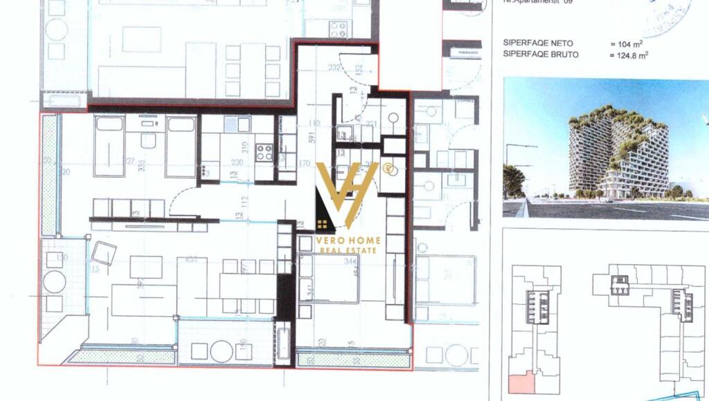FOR SALE APARTMENT 2+1+2+BLK AT LION PARK 2, ZOGU I ZI 250,000 EURO