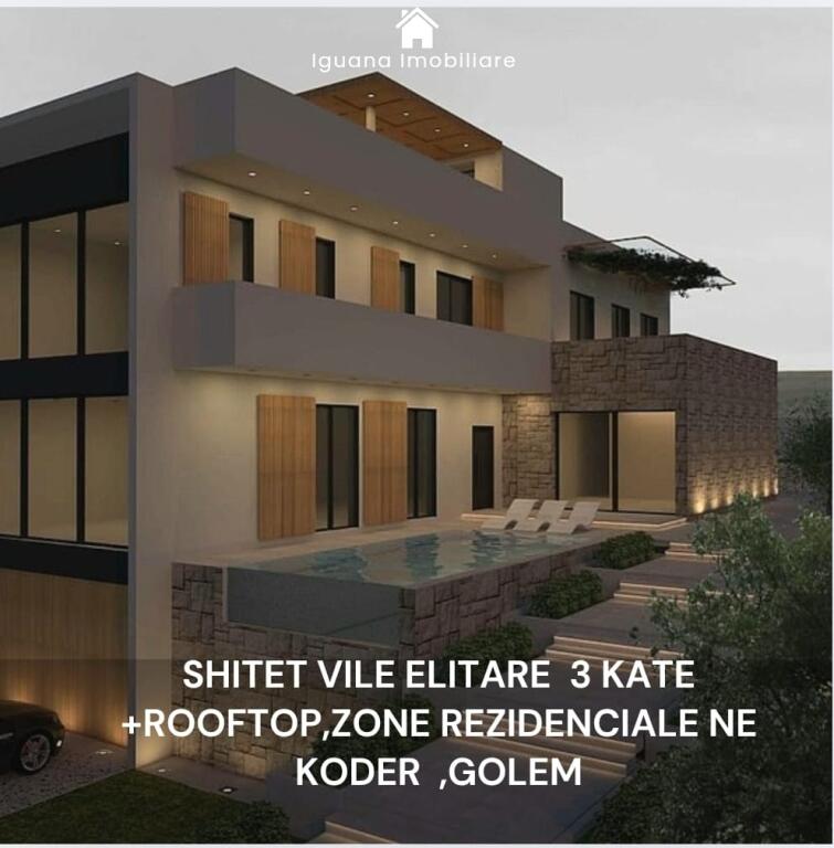 🏘Ville di lusso in vendita con vista mare, sulla collina di Golem, zona strutturata con residenze di ville di lusso