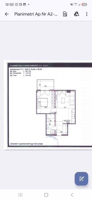 Ex-Park Apartment 1+1 for Sale