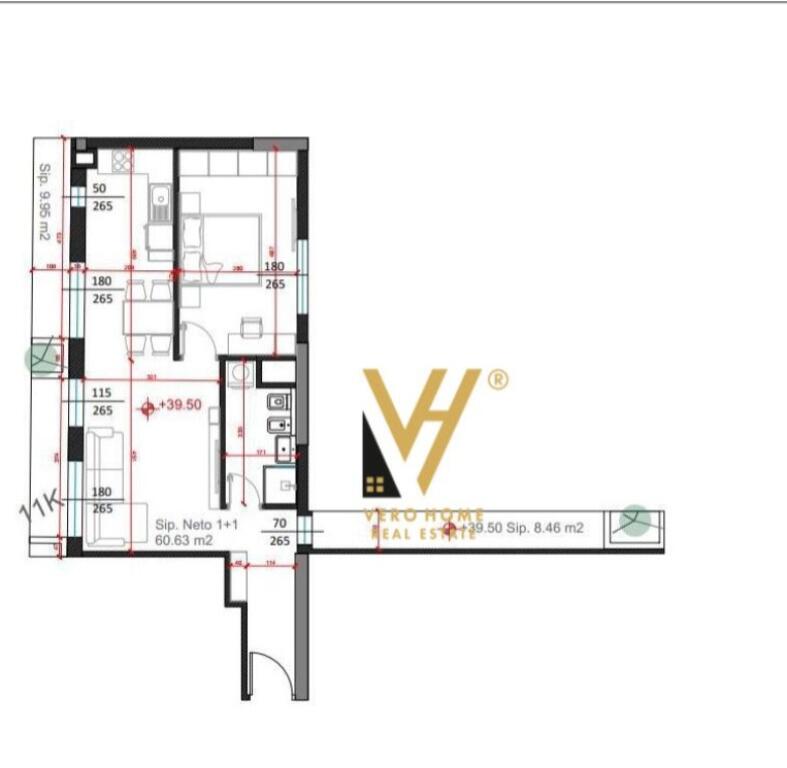 VENDESI APPARTAMENTO 1+1 A FUSHA E AVIACIONIT 140.000 EURO