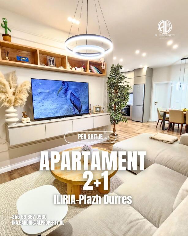 Shitet apartament 2+1 Iliria Plazh, Durres