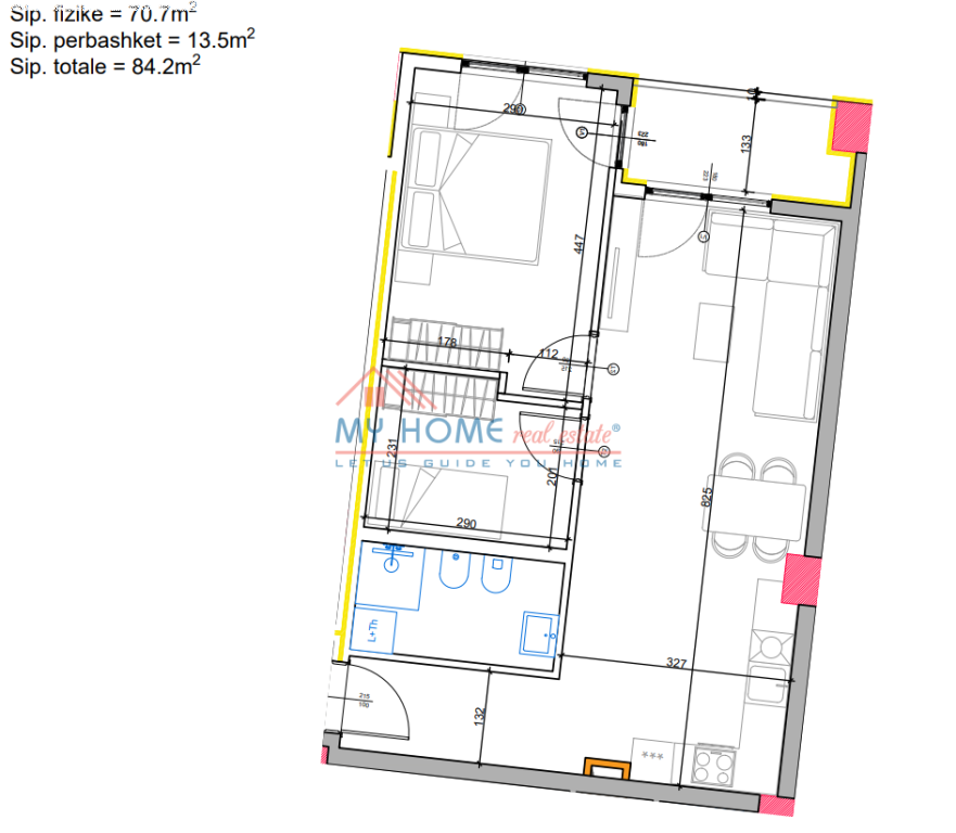 Apartment 2+1 for Sale in Paskuqan Tirana