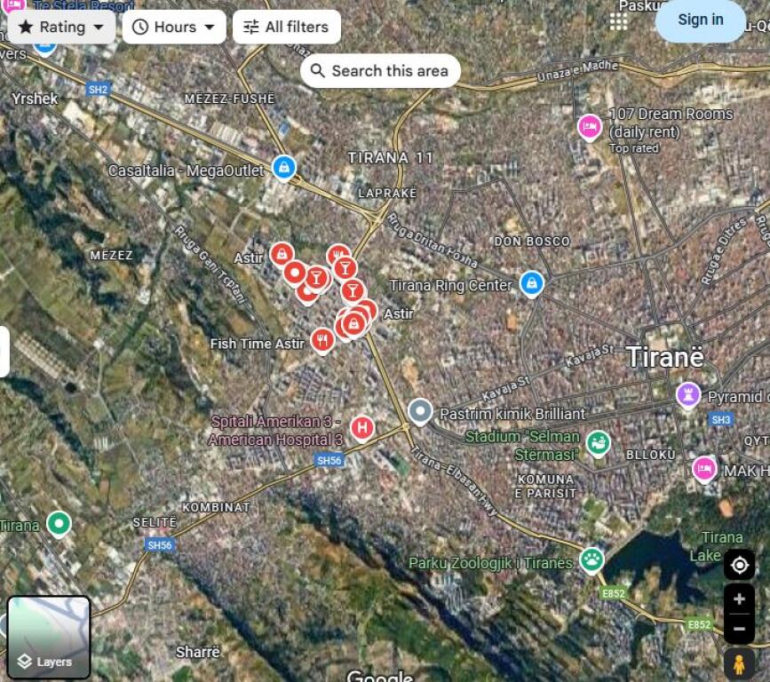 Apartament 2+1 i mobiluar ne shitje ne Astir prane Vila L2 ne Tirane (ID 41212013)