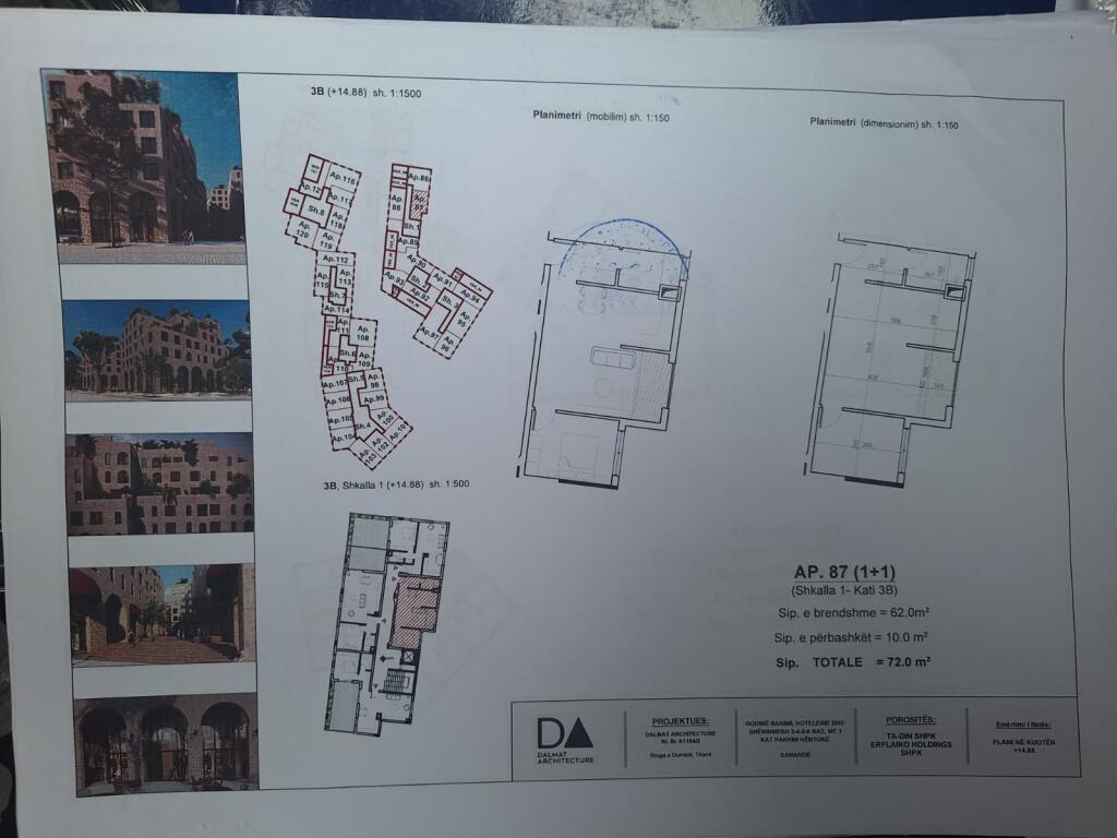 1+1 apartments for sale in one of the most prestigious complexes in Sarande(ID 41111114)