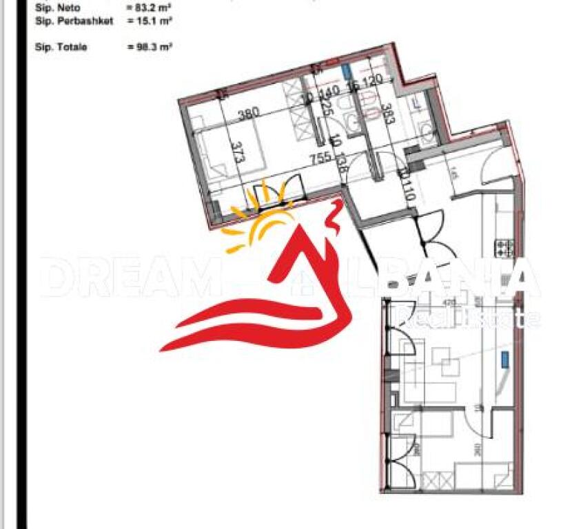 2+1 apartment for sale at New Boulevard, on Karl Gega street in Tirana (ID 41211815)