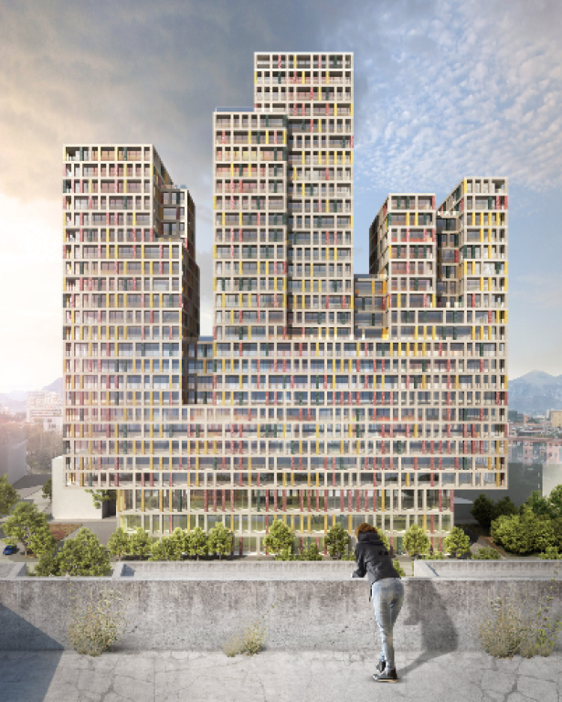 Tirane, Manhattan Residence (OCCASION) apartment 1+1 for sale 10th floor, 78.9 m² (intersection of Don Bosko near Zogu te Zi)
