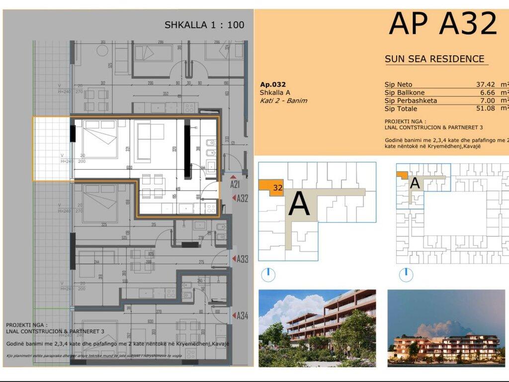 STUDIO FOR SALE IN THE NEWEST RESIDENCE IN GOLEM, SUN SEA RESIDENCE!! POSSIBILITY OF PAYMENT IN INSTALLMENTS!!