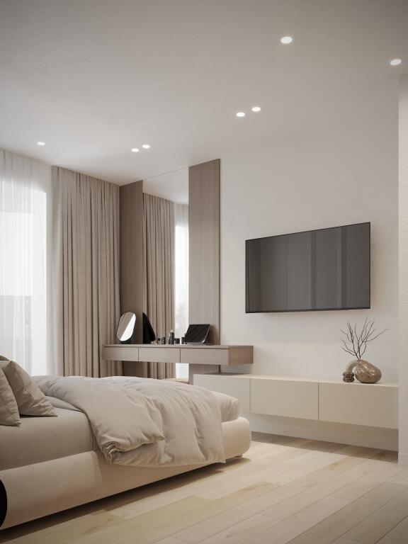 FOR RENT | 💫 STUNNING Luxury Apartment 2+1+2 Bathrooms + Walk-in Closet + 3 Parking Spots – 📍Dry Lake (Near Radisson), First Line with Lake View