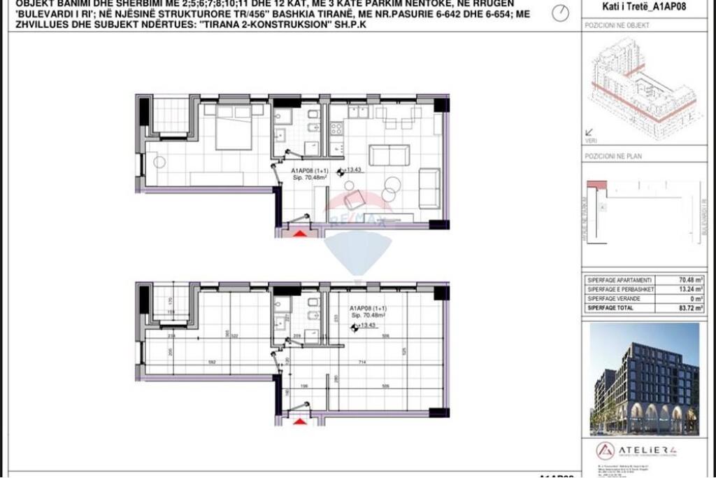 APARTMENT 1+1 FOR SALE AT NEW BOULEVARD