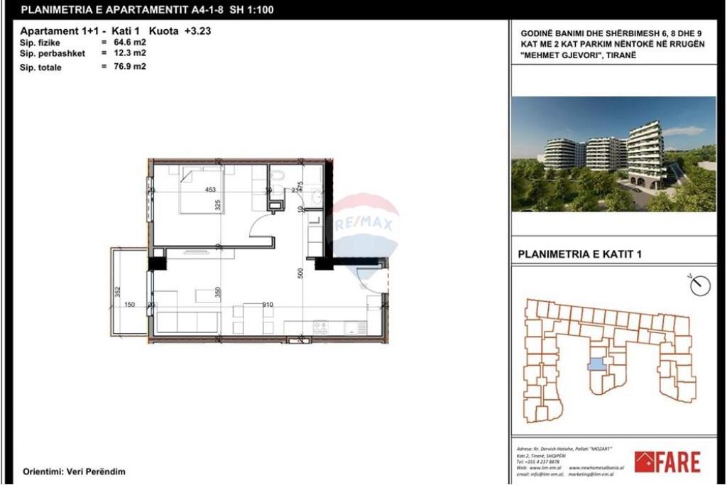 Appartamento 1+1 in vendita a Aluna Paskuqan