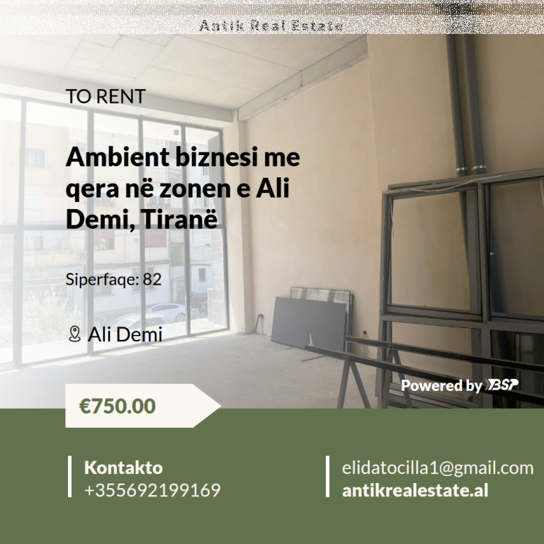 Locale commerciale in affitto nella zona di Ali Demi, Tirana!