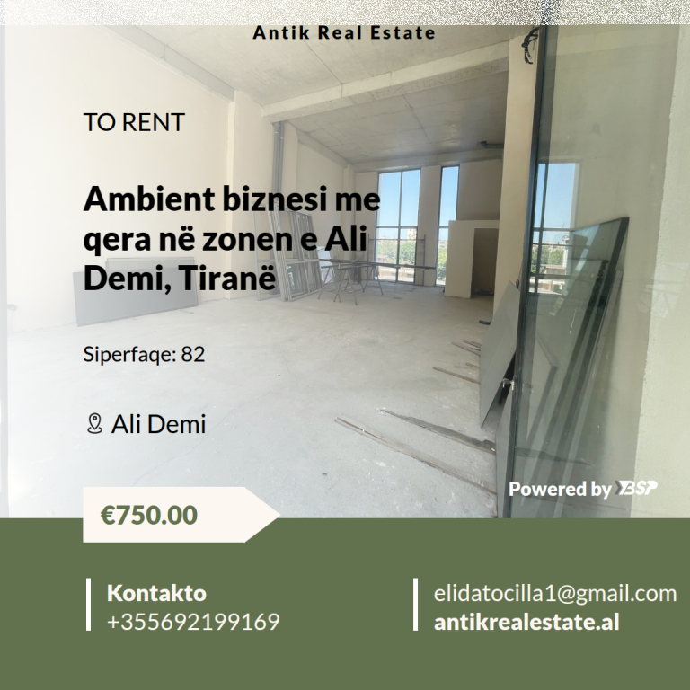 Locale commerciale in affitto nella zona di Ali Demi, Tirana!