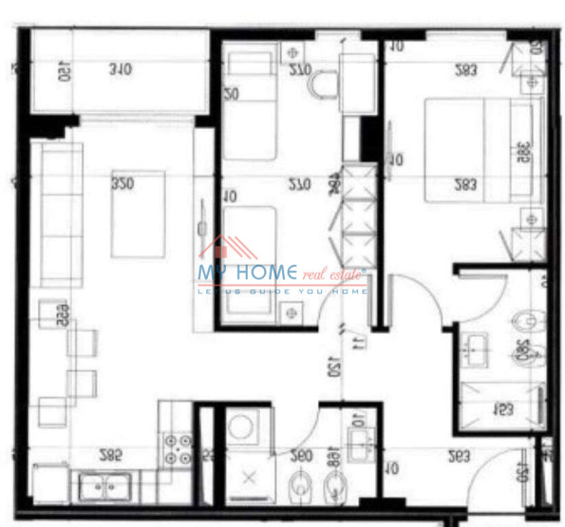 Apartment 2+1 for Sale at Univers City Tirana