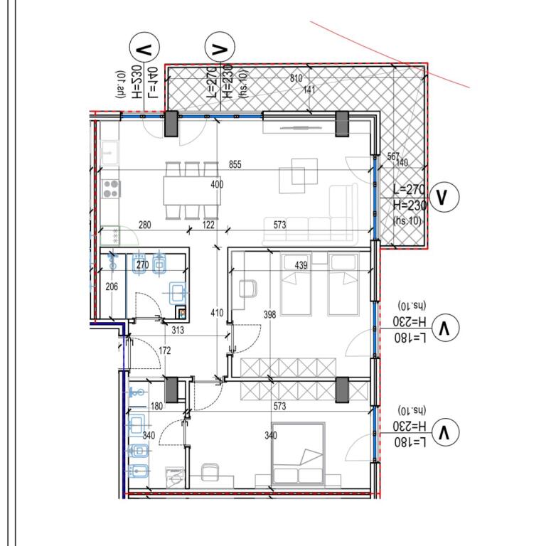 Apartment 2+1 +2 +Balcony for sale at Residence “Kodra e Diellit” – Tirana (ID 41212019)