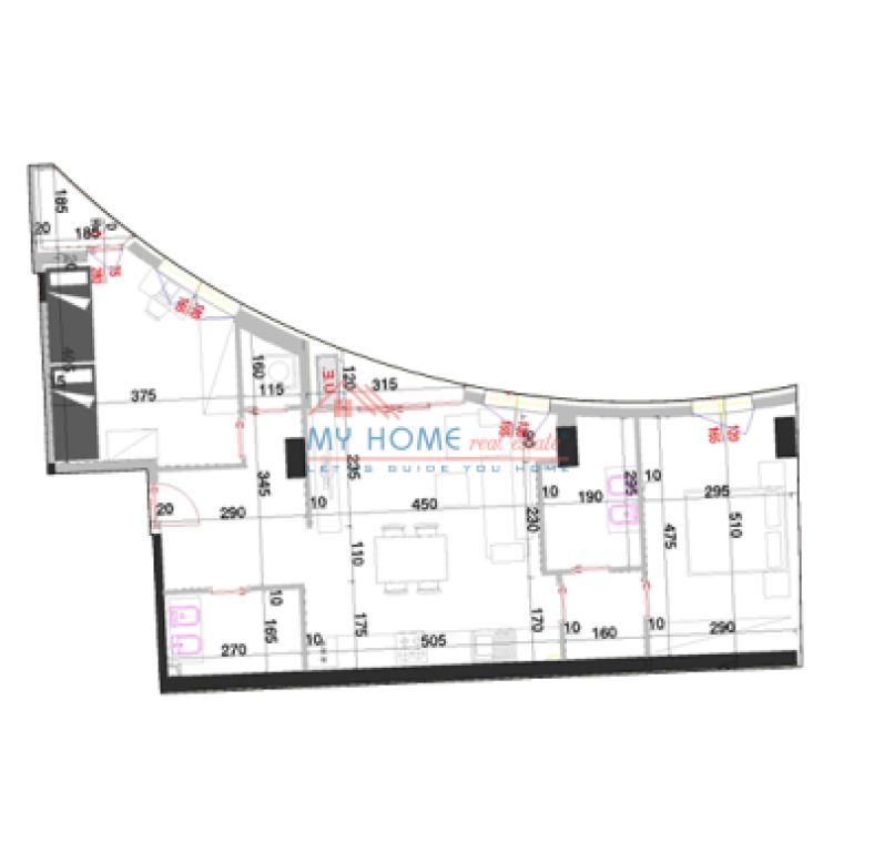 Apartment 2+1 for sale Twister Palace in Don Bosko