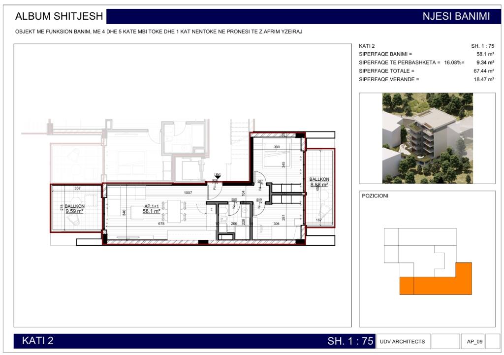 Apartment 1+1 for sale in Sarandë !