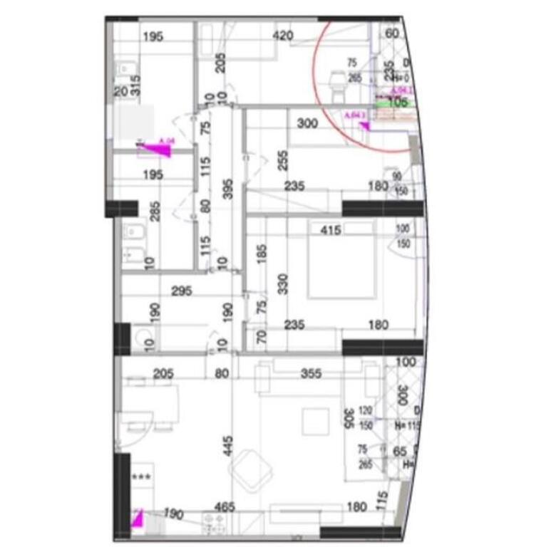 Apartment 3+1+2 for sale Don Bosko New Building