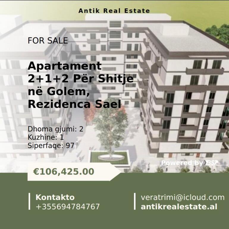 APPARTAMENTO IN VENDITA A GOLEM 2+1+2 RESIDENZA SAEL