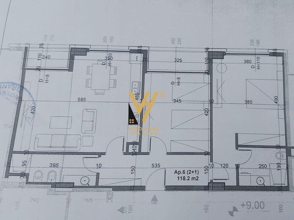 SHITET APARTAMENT 2+1+BLK TE BULEVARDI RI 152.000 EURO