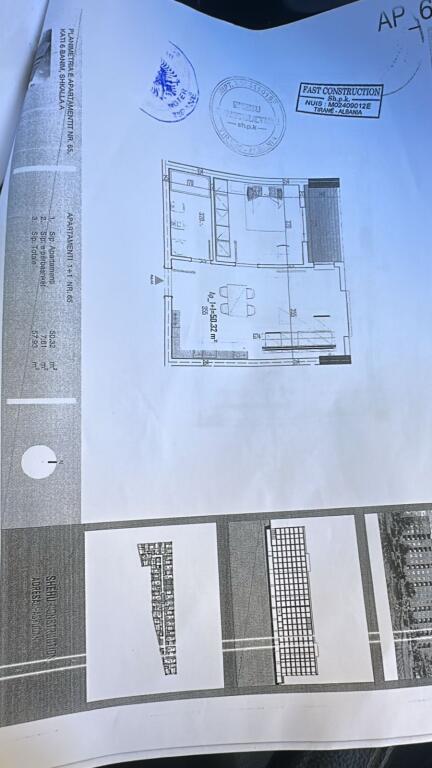 SHITET APARTAMENT 1+1 PASKUQAN 75.000 EURO