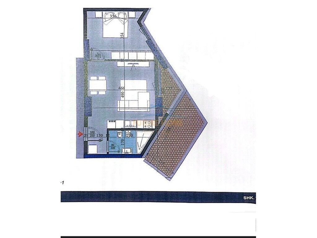 Shitet,Apartament 1+1, Colonnade Building, Rruga Dritan Hoxha