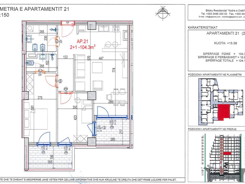 Apartment 2+1 for Sale in Don Bosko