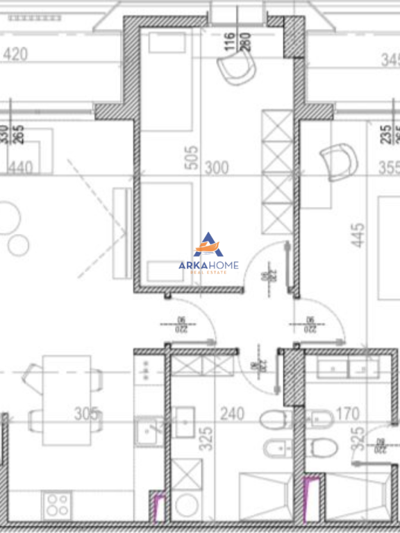 SHITET APARTAMENT 2+1+2BALLKONE "TIRANA RIVERSIDE , RRUGA E KAVAJES" 257.526 EURO