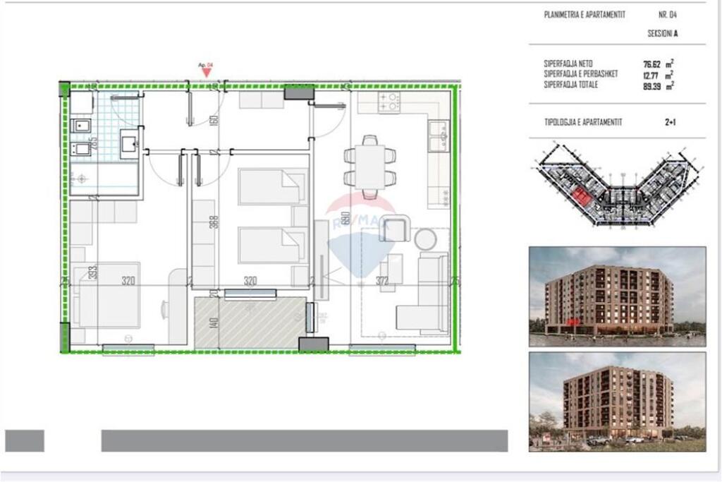 APARTMENT 2+1 FOR SALE AT "BRITISH RESIDENCE"
