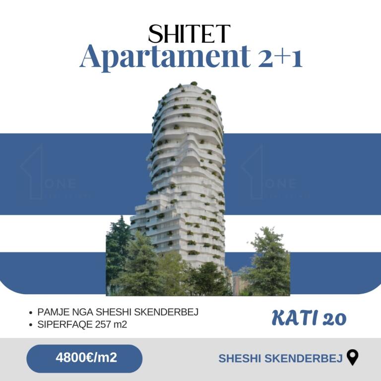 Shitet apartament 2+1