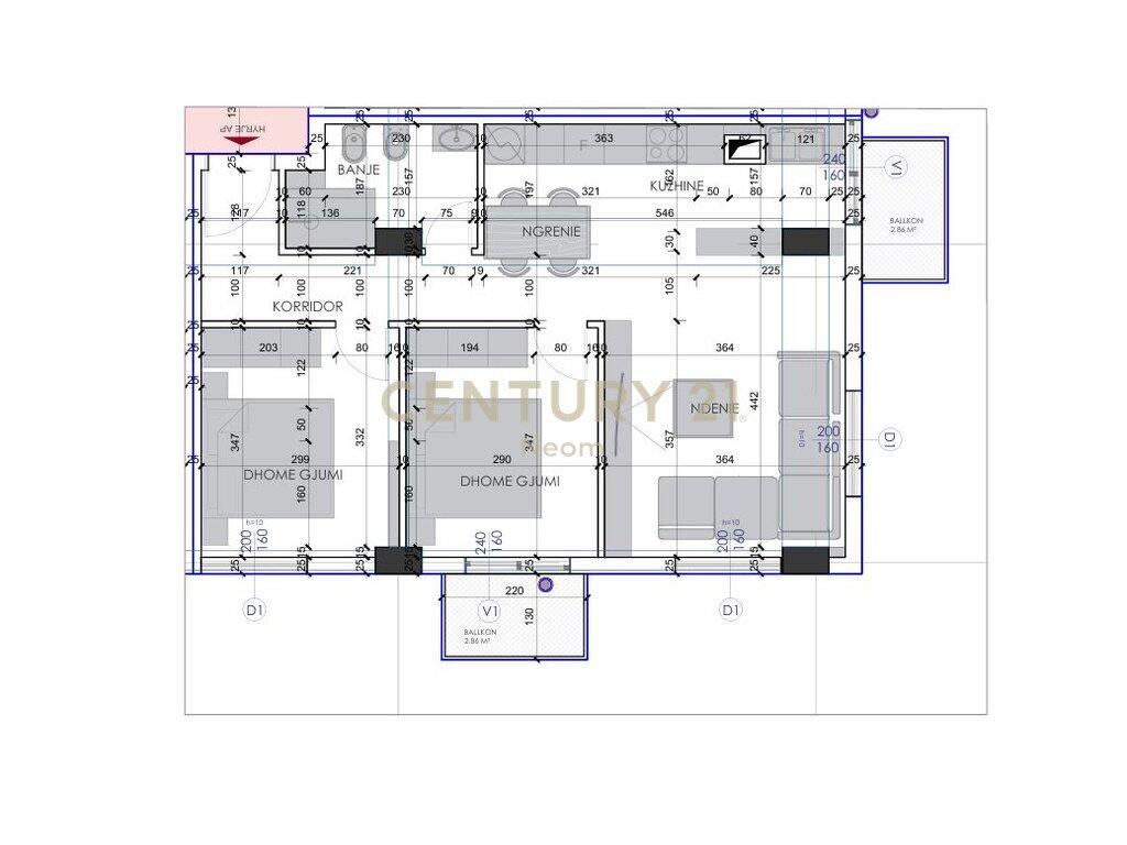 Apartment 2+1 For Sale in Ali Demi, Tirana